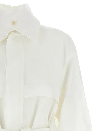 Issey Miyake White Hempen Jacket In White