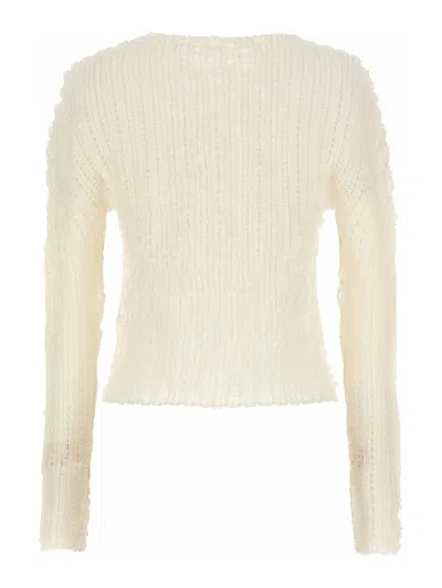 Issey Miyake Jellyfish Pleats Sweaters And Cardigans White