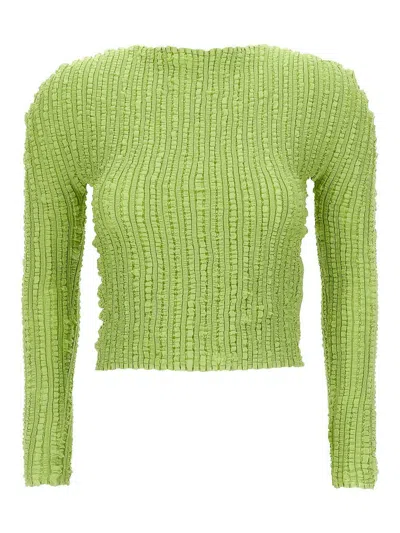 Issey Miyake Jellyfish Pleats Sweaters And Cardigans Green