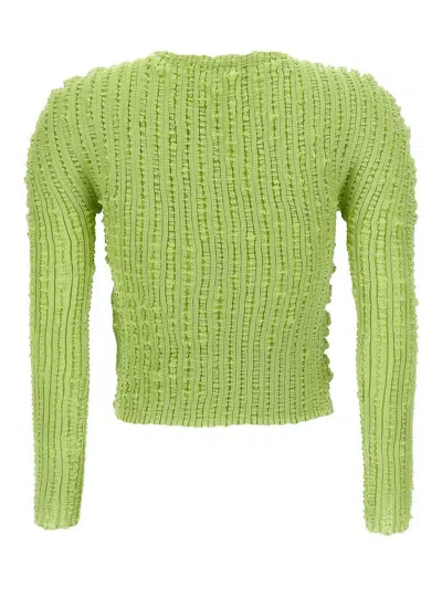 Issey Miyake Jellyfish Pleats Sweaters And Cardigans Green