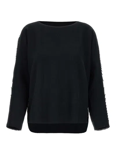 Issey Miyake Campagne Sweaters And Cardigans Black