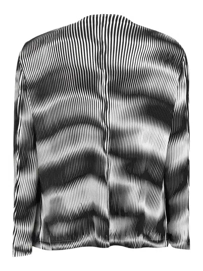 Issey Miyake Sway Pleats Printed Cardigan
