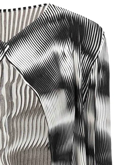 Issey Miyake Sway Pleats Printed Cardigan
