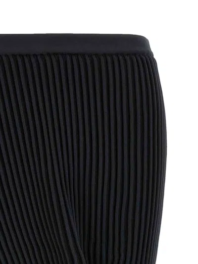 Issey Miyake Asymmetric Skirt In Black