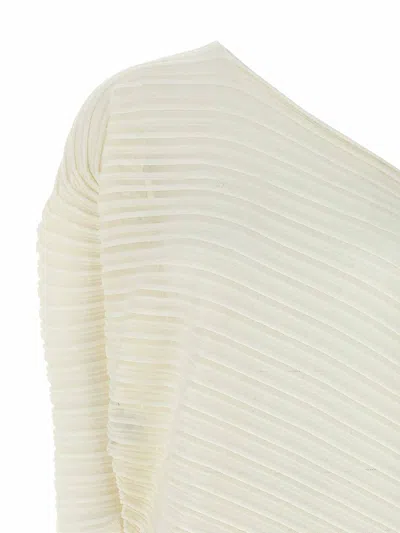 Issey Miyake White Stream Top