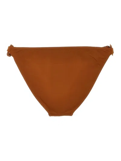 Eres 'cove' Bikini Bottoms With Adjustable Side Straps In Brown