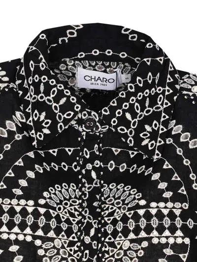 Charo Ruiz Short-sleeved Blouse In Black