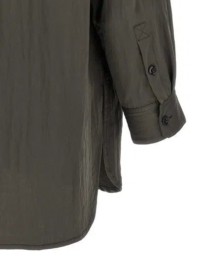 Lemaire Relaxed Fit Utility Overshirt In Green