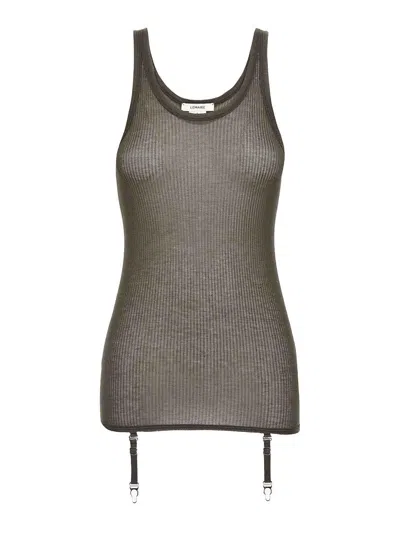 Lemaire Suspenders Tank Top In Black