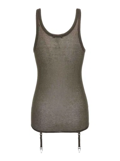 Lemaire Suspenders Tank Top In Black