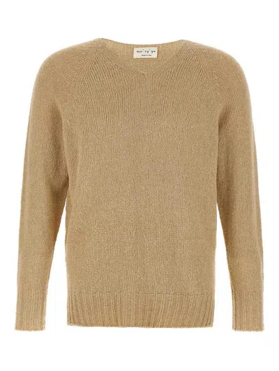 Ma'ry'ya Bouclé Sweater In Brown