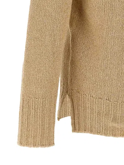 Ma'ry'ya Bouclé Sweater In Brown