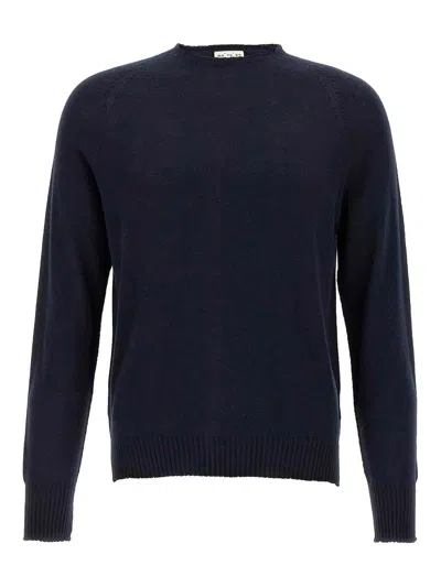 Ma'ry'ya Cashmere Cotton Sweater In Blue