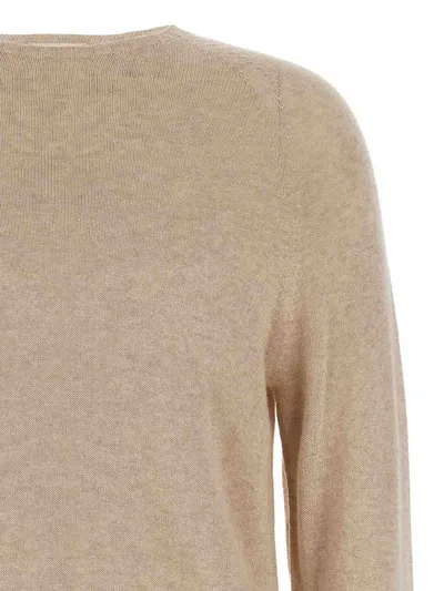 Ma'ry'ya Cashmere Cotton Sweater In Neutral