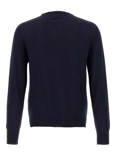 Ma'ry'ya Cashmere Cotton Sweater In Blue