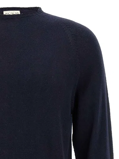 Ma'ry'ya Cashmere Cotton Sweater In Blue