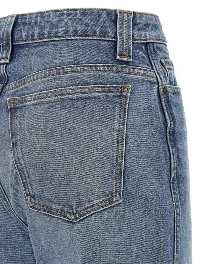 Khaite Belt Loop Denim Trousers In Blue