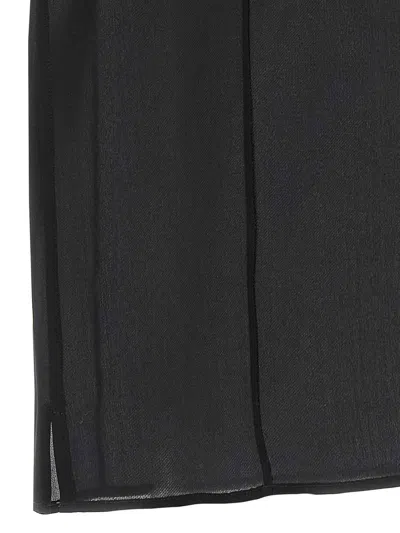 Khaite Keefe Silk Charmeuse Shirt In Black