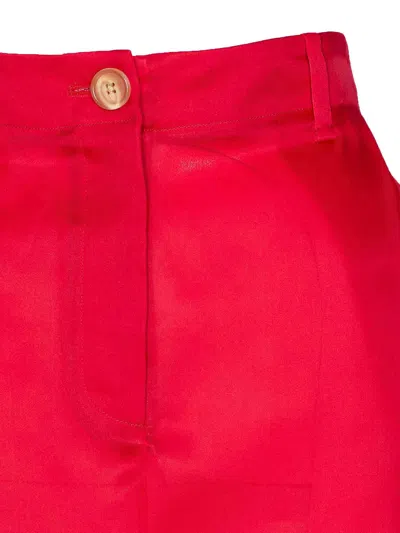 Khaite Lucian Maxi Skirt In Red