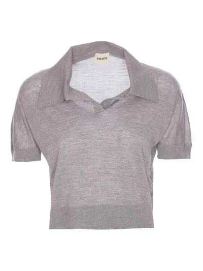 Khaite Morgane Top In Gray