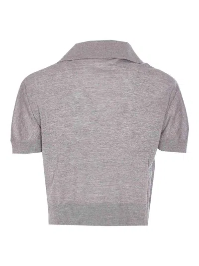 Khaite Morgane Top In Gray
