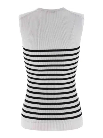 Khaite Striped Sleeveless Top
