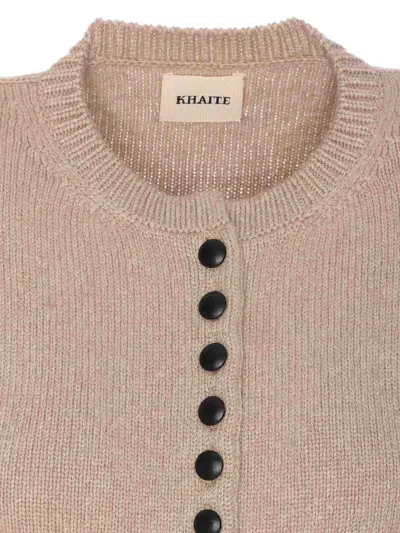 Khaite Beige Josette Cardigan In Neutral