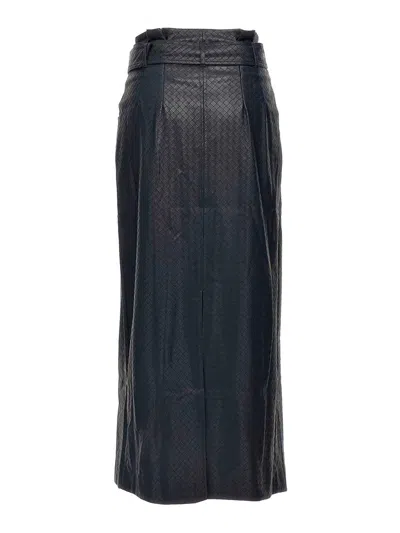 Rotate Birger Christensen Midi Paper Waist Skirt