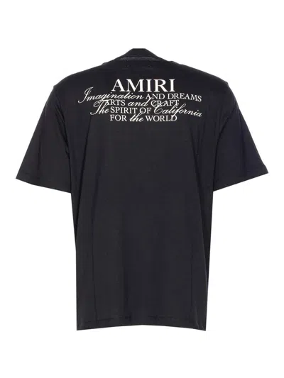 Amiri Crewneck Short Sleeves Spirit T-shirt In Black