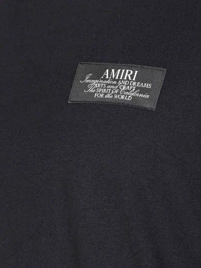 Amiri Crewneck Short Sleeves Spirit T-shirt In Black