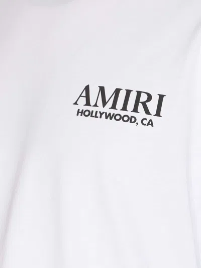 Amiri Stacked Bones Crewneck Sweater With Graphic Print In White