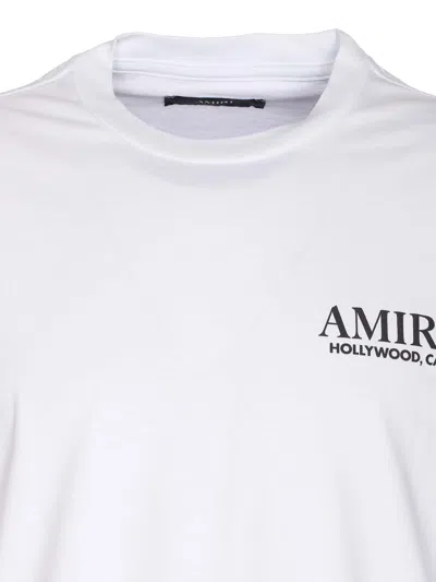 Amiri Stacked Bones Crewneck Sweater With Graphic Print In White