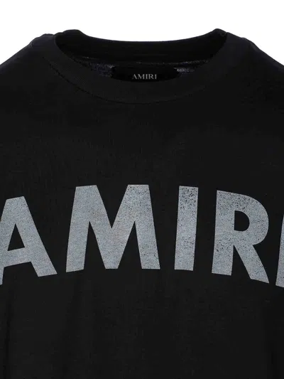 Amiri Logoed T-shirt In Black