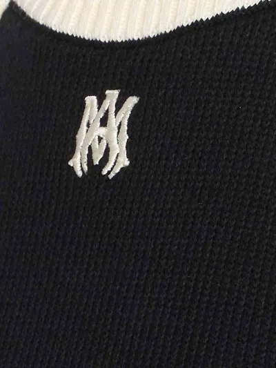 Amiri Cropped Tank Top Embroidered Logo
