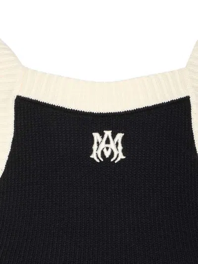 Amiri Cropped Tank Top Embroidered Logo