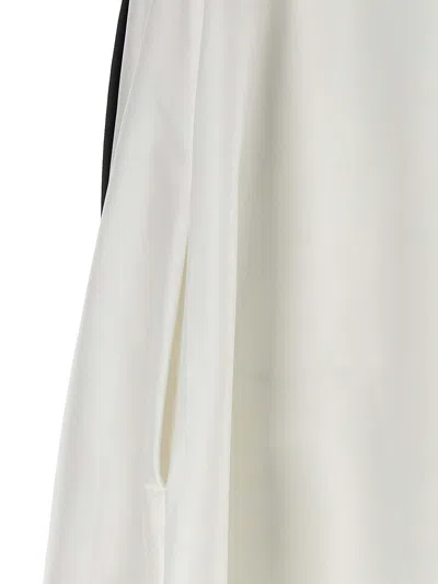 Bernadette Bailey Two-tone Bow-embellished Taffeta Midi Dress In Black