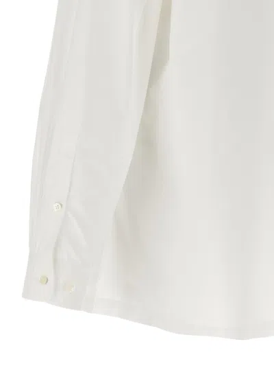 Undercover Button-down Collar Shirt With Front Pocket In White