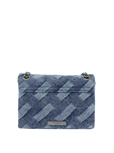 Kurt Geiger Denim Mini Kensington Crystals Crossbody Bag