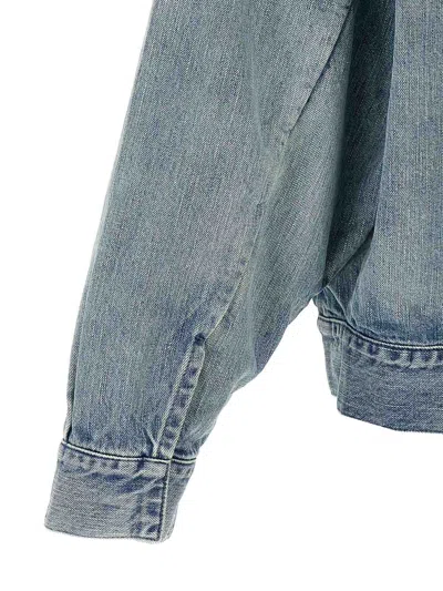Fear Of God Long Sleeve Collared Front Pocket Jacket In Blue