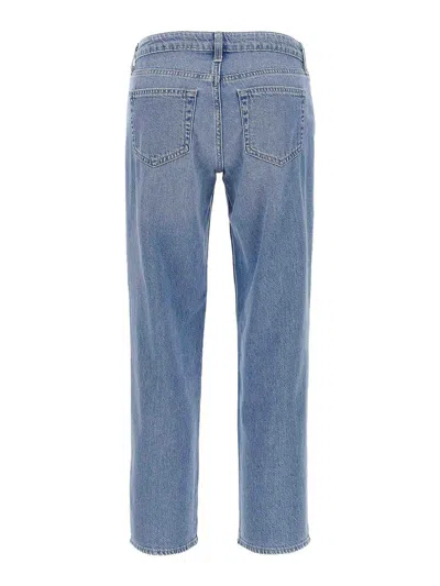 L Agence Nevia Five-pocket Jeans In Blue