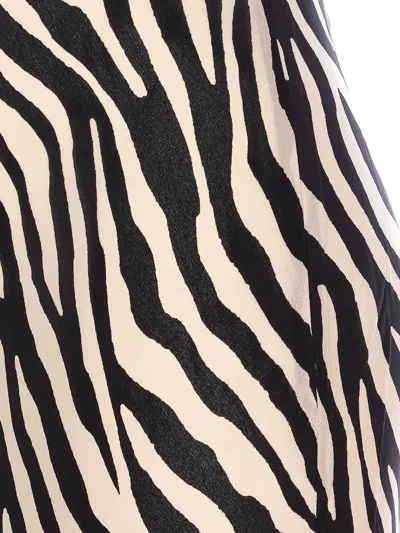 Rixo London Black And White Amelle Dress In Neutral