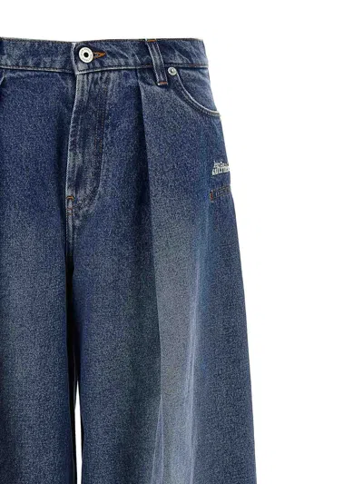Jean Paul Gaultier The Topstiching Detail Jeans In Blue