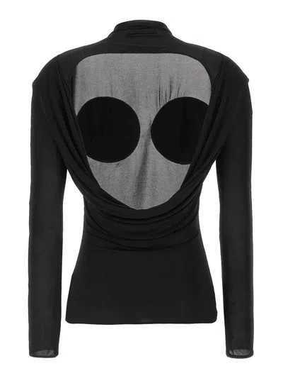 Jean Paul Gaultier Cone Sweater In Black