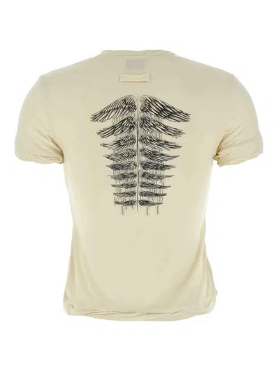 Jean Paul Gaultier Tattoo Wings-print T-shirt In Neutral