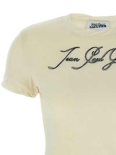 Jean Paul Gaultier Tattoo Wings-print T-shirt In Neutral