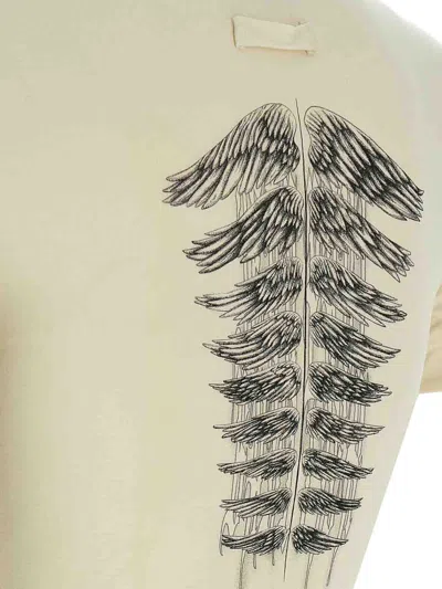 Jean Paul Gaultier Tattoo Wings-print T-shirt In Neutral