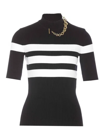 Jean Paul Gaultier Black Fine-ribbed T-shirt In Black