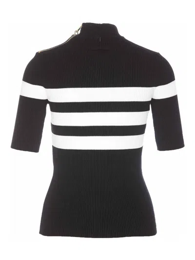 Jean Paul Gaultier Black Fine-ribbed T-shirt In Black