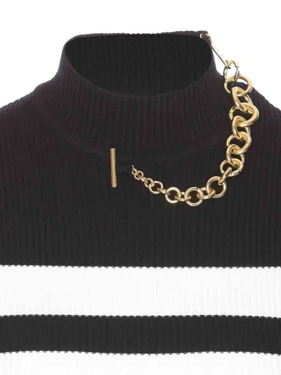 Jean Paul Gaultier Black Fine-ribbed T-shirt In Black