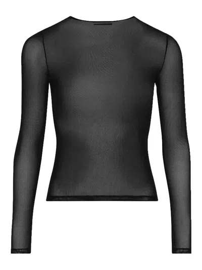 Jean Paul Gaultier The  Flocked Top In Black